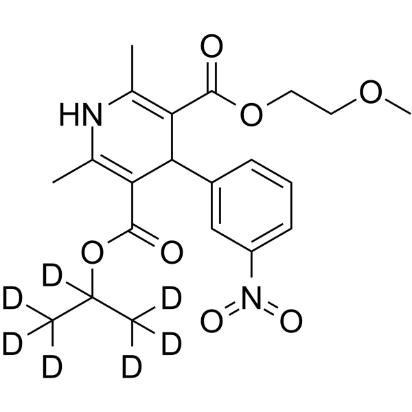 Nimodipine-d<sub>7</sub> Chemical Structure