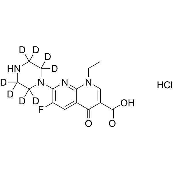 Enoxacin-d<sub>8</sub> hydrochloride Chemical Structure