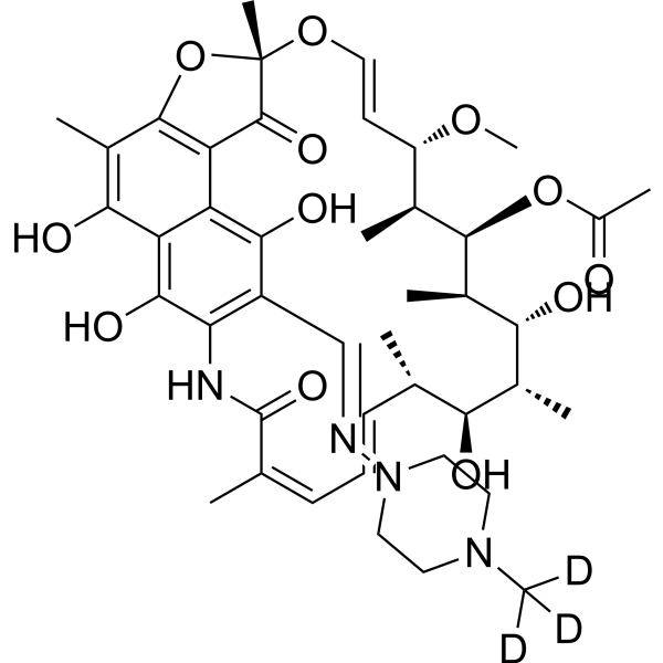 Rifampicin-d<sub>3</sub> Chemical Structure