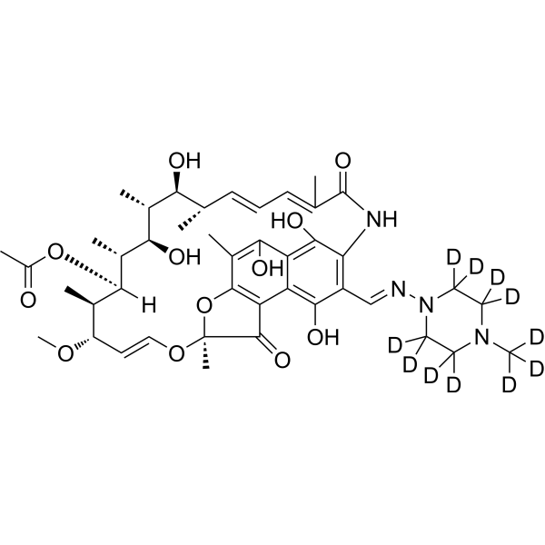Rifampicin-d<sub>11</sub> Chemical Structure