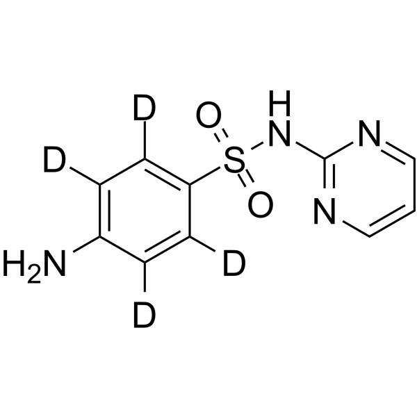 Sulfadiazine-d<sub>4</sub> Chemical Structure