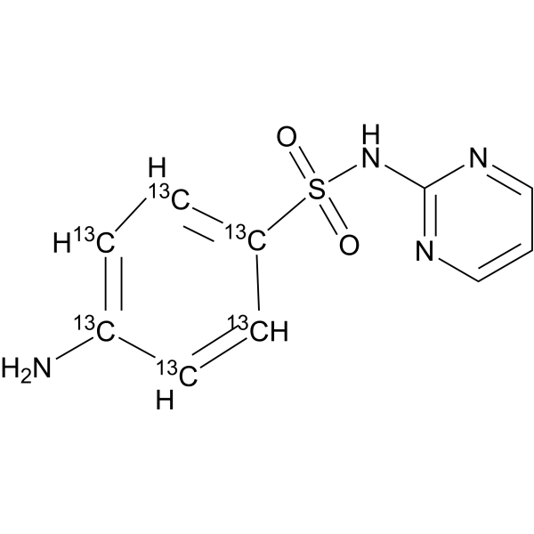 Sulfadiazine-13<em>C6</em>