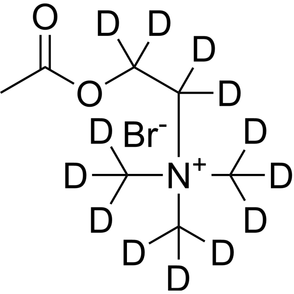 Acetylcholine-d<sub>13</sub> bromide Chemical Structure