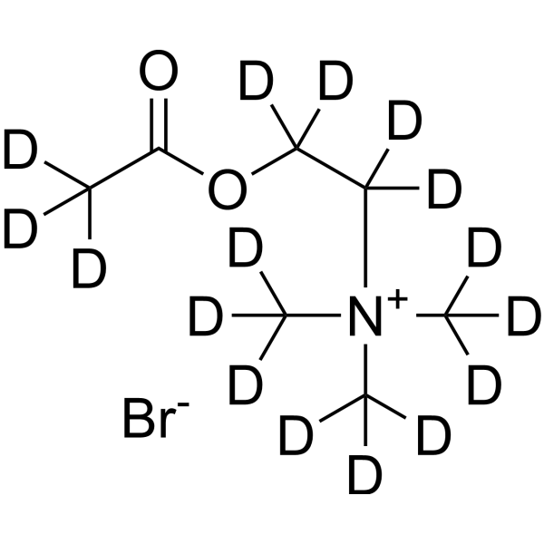 Acetylcholine-d<sub>16</sub> bromide Chemical Structure