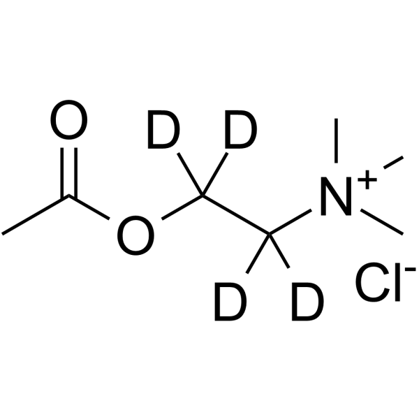 Acetylcholine-d<sub>4</sub> chloride Chemical Structure