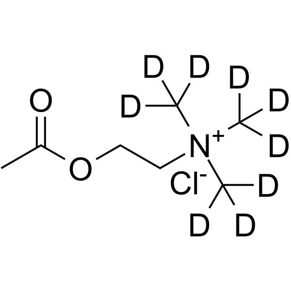 Acetylcholine-d<sub>9</sub> chloride Chemical Structure