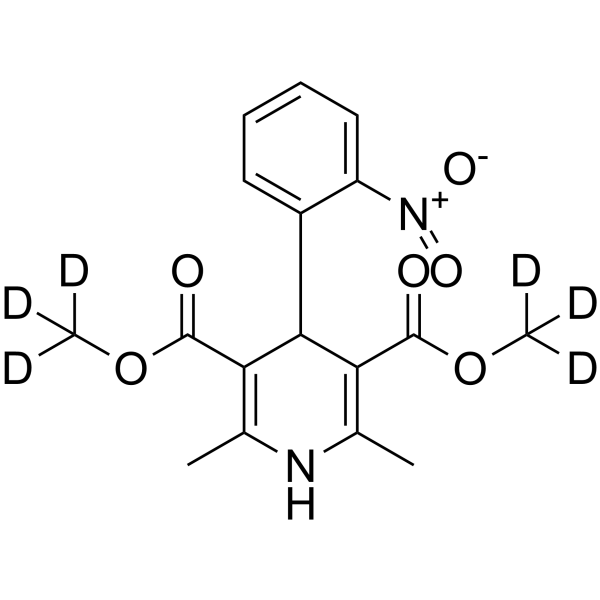 Nifedipine-d<sub>6</sub> Chemical Structure