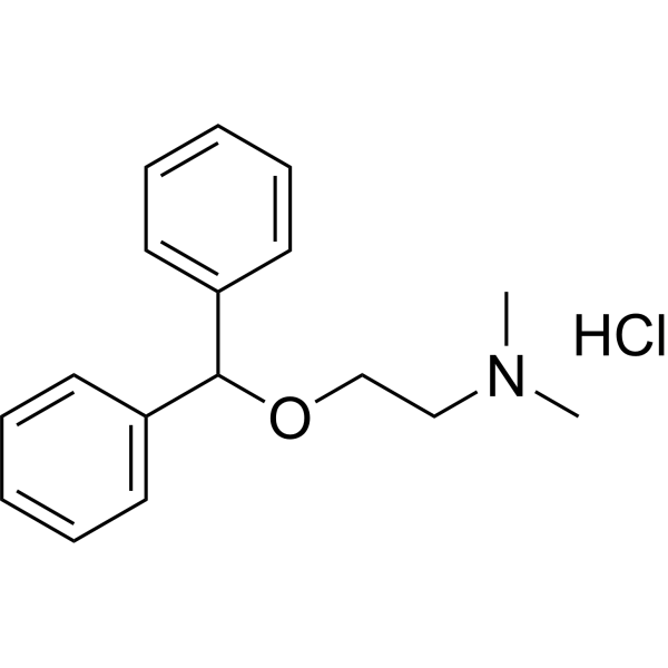 Diphenhydramine hydrochloride (Standard) Chemical Structure
