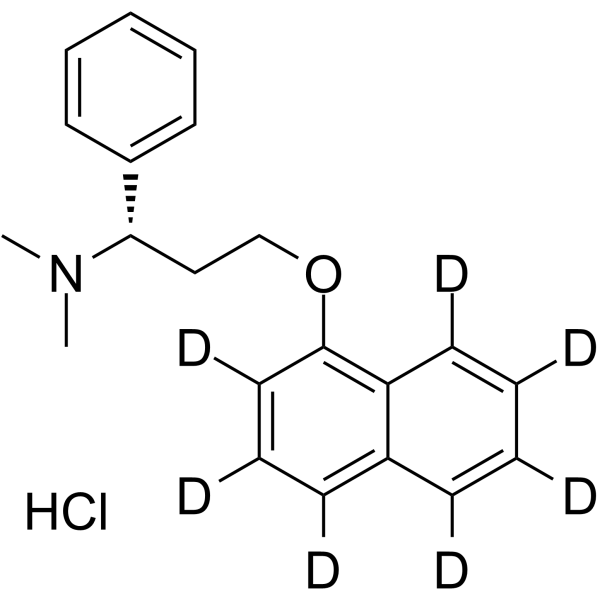 Dapoxetine-d<sub>7</sub> hydrochloride Chemical Structure