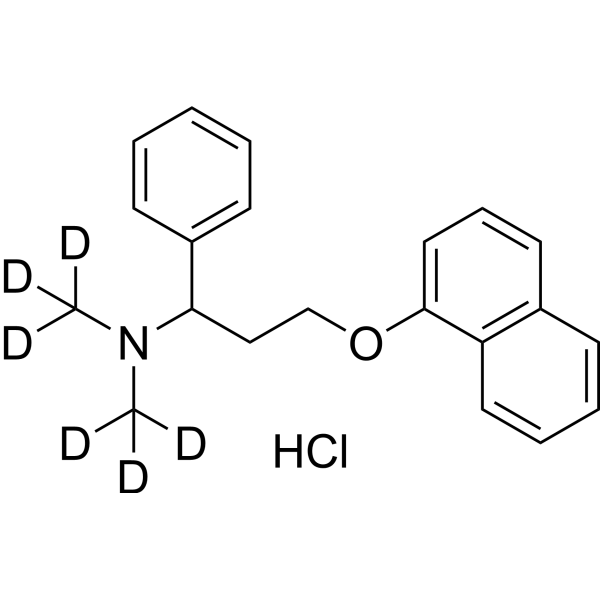 (rac)-Dapoxetine-d<sub>6</sub> hydrochloride Chemical Structure