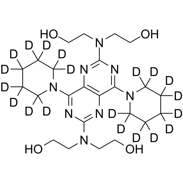 Dipyridamole-d<sub>20</sub> Chemical Structure