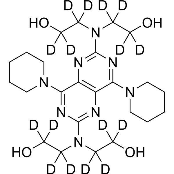 Dipyridamole-d<sub>16</sub> Chemical Structure