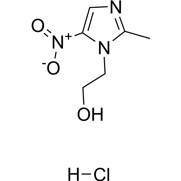 Metronidazole hydrochloride Chemical Structure