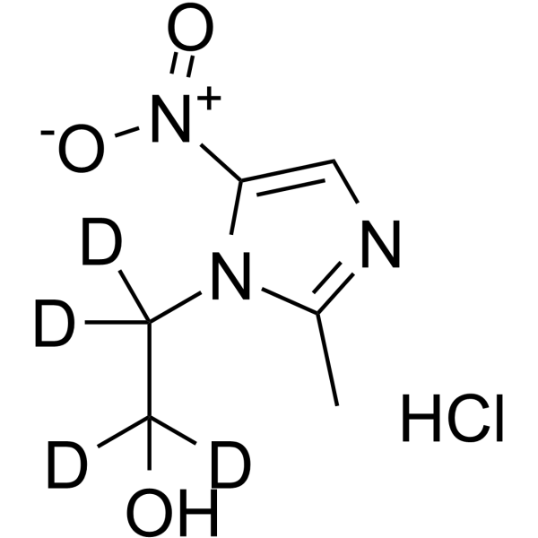 Metronidazole-d<sub>4</sub> hydrochloride Chemical Structure