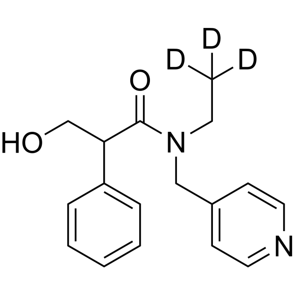 Tropicamide-d<sub>3</sub> Chemical Structure