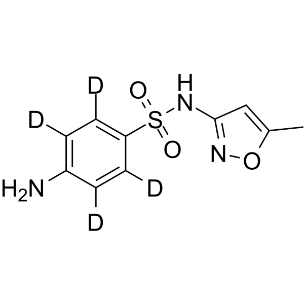 Sulfamethoxazole-d<sub>4</sub> Chemical Structure