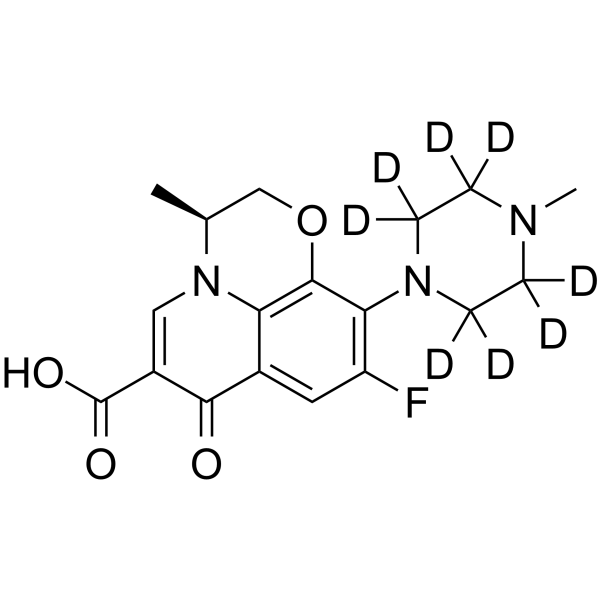 Levofloxacin-d<sub>8</sub> Chemical Structure