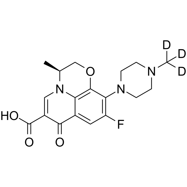 (S)-Ofloxacin-d<sub>3</sub> Chemical Structure