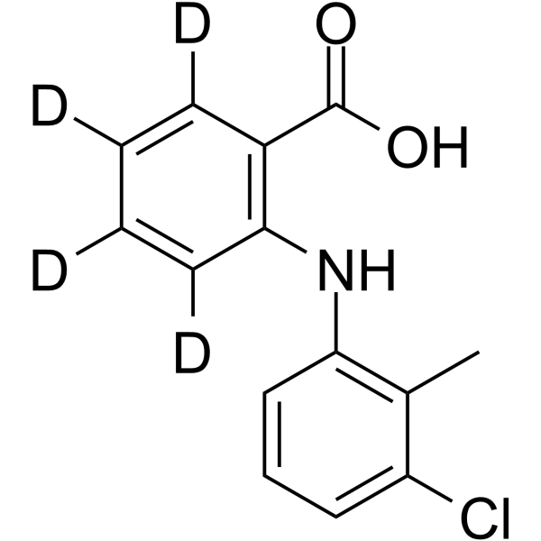 Tolfenamic acid-d<sub>4</sub> Chemical Structure