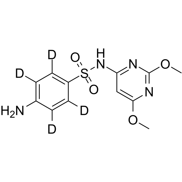 Sulfadimethoxine-d<sub>4</sub> Chemical Structure