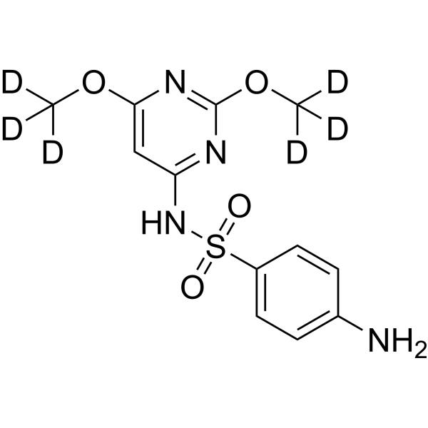 Sulfadimethoxine-d<sub>6</sub> Chemical Structure