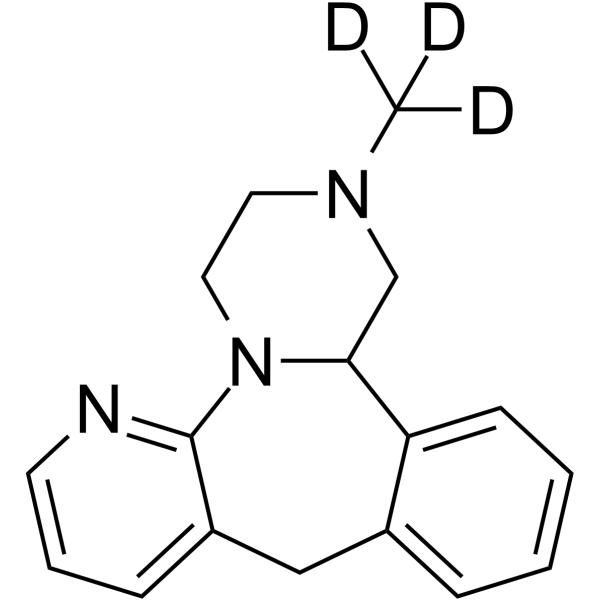 Mirtazapine-d<sub>3</sub> Chemical Structure