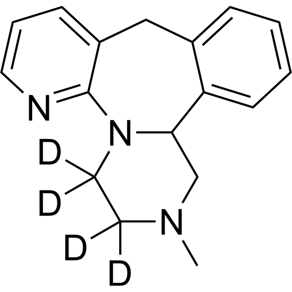 Mirtazapine-d<sub>4</sub> Chemical Structure