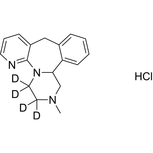 Mirtazapine-d<sub>4</sub> hydrochloride Chemical Structure