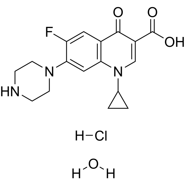 <em>Ciprofloxacin</em> hydrochloride monohydrate