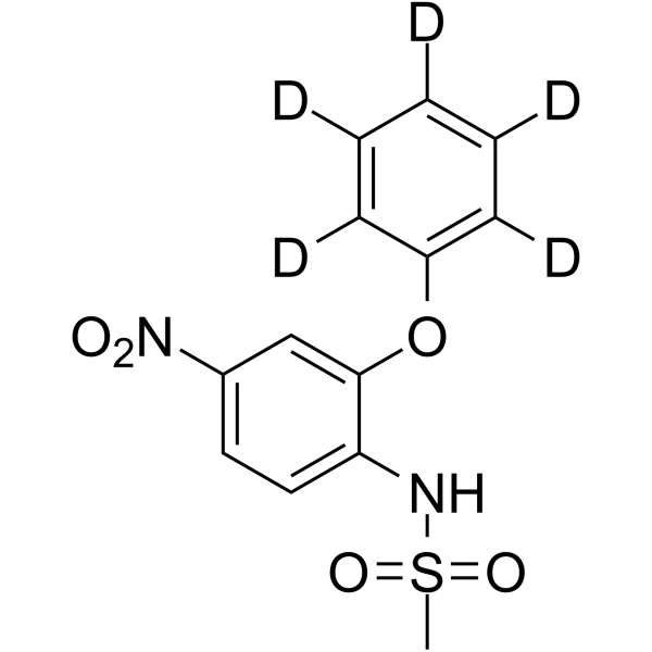 Nimesulide-d<sub>5</sub> Chemical Structure
