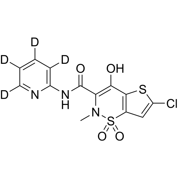 Lornoxicam-d<sub>4</sub> Chemical Structure