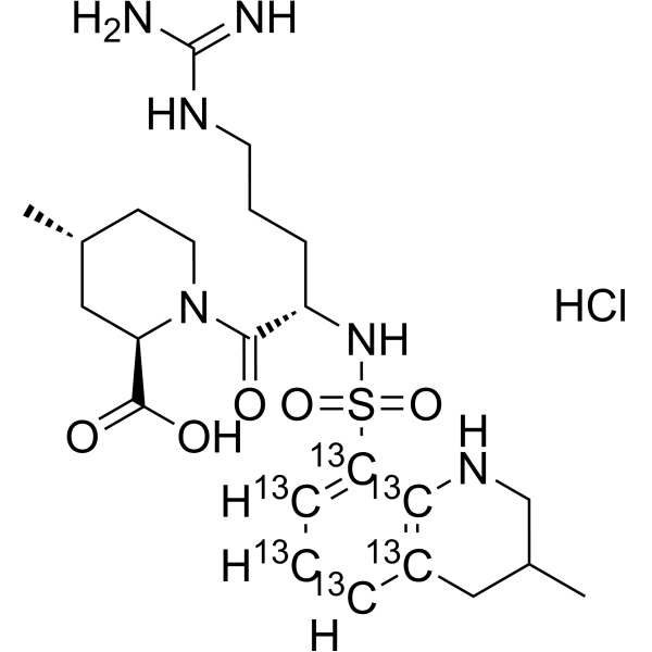<em>Argatroban</em>-13C6 hydrochloride