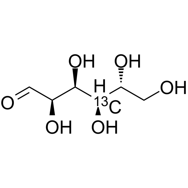 D-Glucose-<sup>13</sup>C-1 Chemical Structure