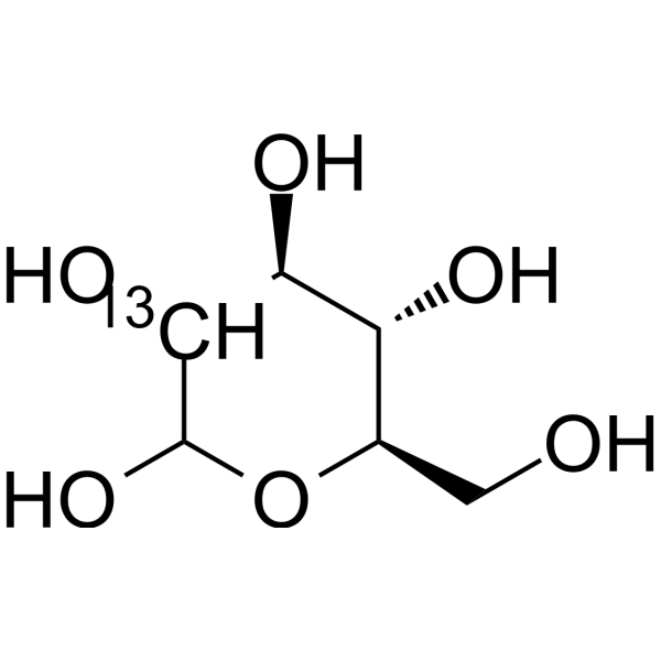 D-Glucose-<sup>13</sup>C-3 Chemical Structure