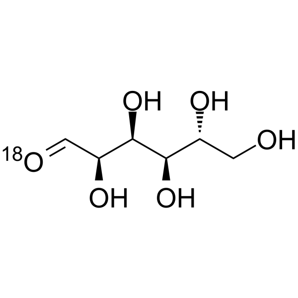D-Glucose-<sup>18</sup>O Chemical Structure