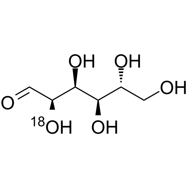 D-Glucose-<sup>18</sup>O-1 Chemical Structure