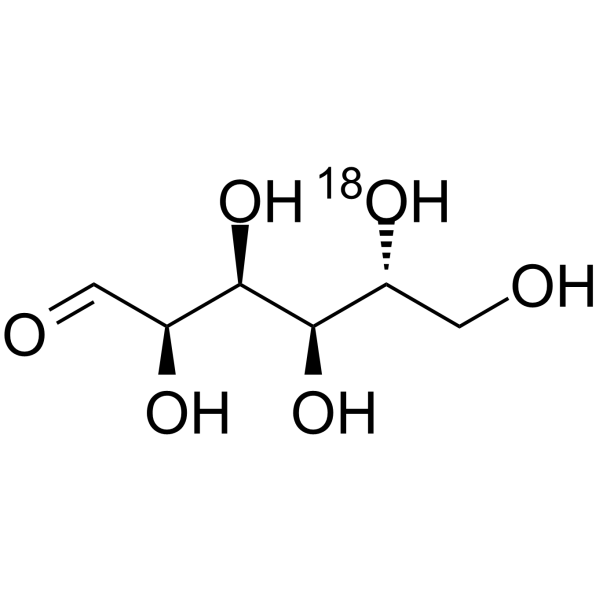 D-Glucose-<sup>18</sup>O-2 Chemical Structure