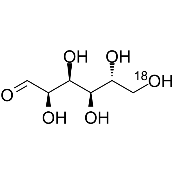 D-Glucose-<sup>18</sup>O-3 Chemical Structure
