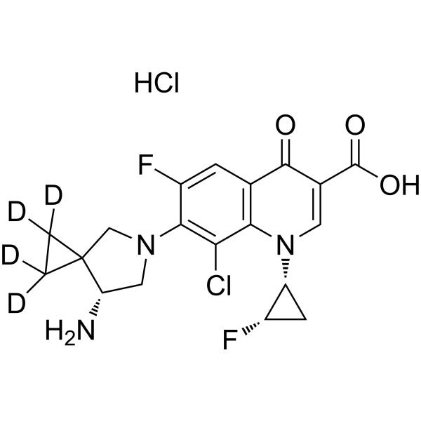 (1<em>R</em>,2<em>S</em>,7<em>R</em>)-Sitafloxacin-d4 hydrochloride