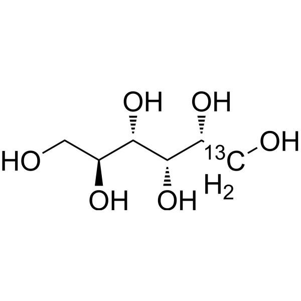 L-Sorbitol-<sup>13</sup>C Chemical Structure