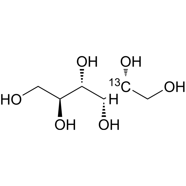 L-Sorbitol-<sup>13</sup>C-1 Chemical Structure