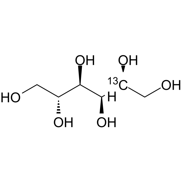 D-Sorbitol-<sup>13</sup>C Chemical Structure