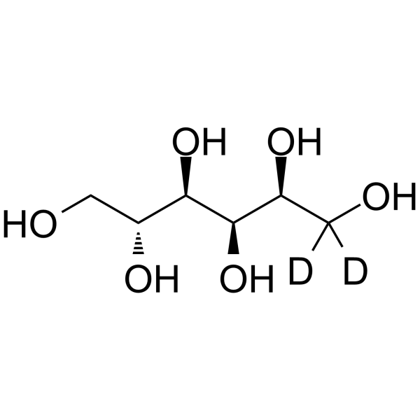 D-Sorbitol-d<sub>2</sub> Chemical Structure
