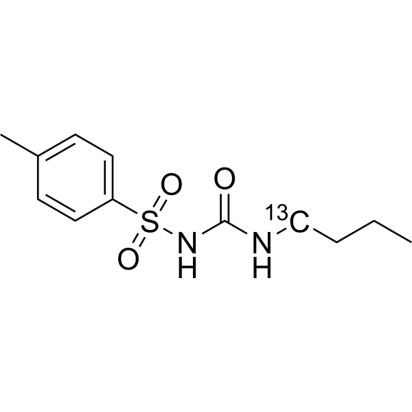 Tolbutamide-<sup>13</sup>C Chemical Structure