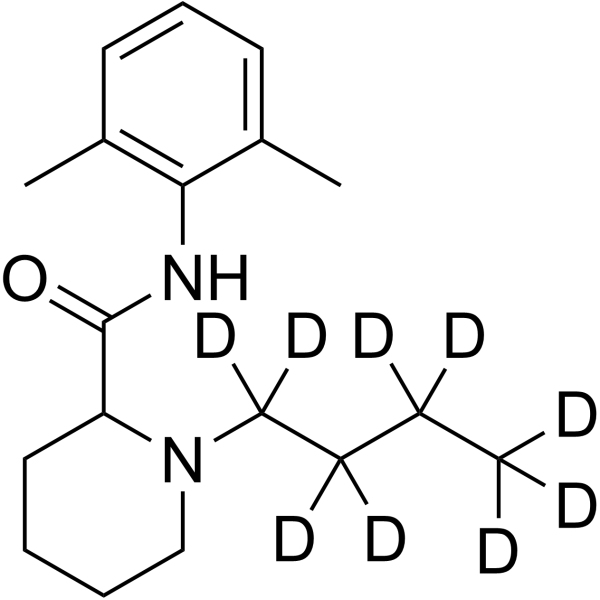 Bupivacaine-d<sub>9</sub> Chemical Structure