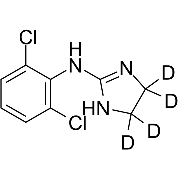 Clonidine-d<sub>4</sub> Chemical Structure