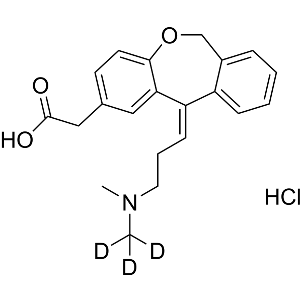 (Z)-Olopatadine-d<sub>3</sub> hydrochloride Chemical Structure