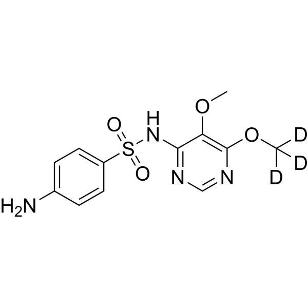 Sulfadoxine-d<sub>3</sub> Chemical Structure