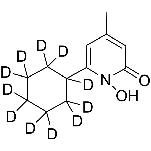 Ciclopirox-d<sub>11</sub> Chemical Structure