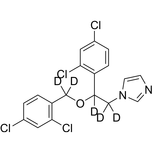 Miconazole-d<sub>5</sub> Chemical Structure